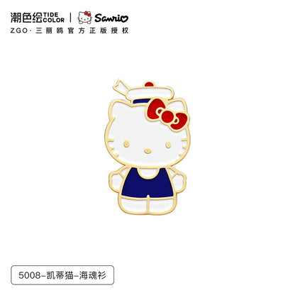 Sanrio Characters Cinnamoroll/Hello Kitty/My Melody Colored Metal Brooch