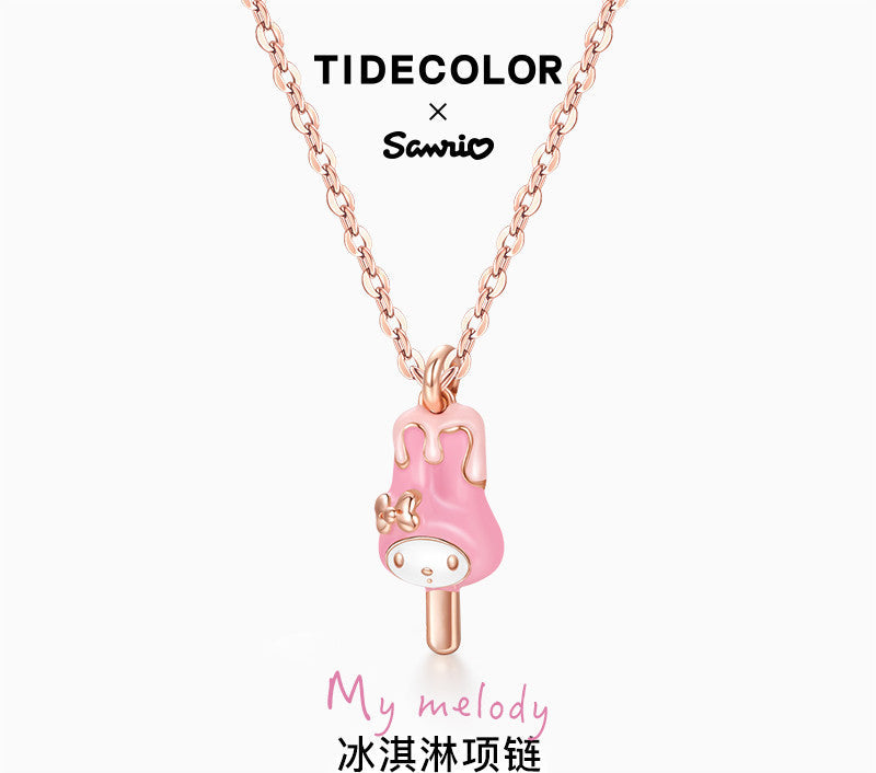 My Melody Icecream 925 Sterling Silver Necklace