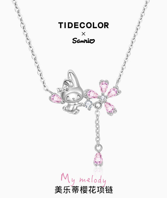 My Melody Sakura 925 Sterling Silver Necklace